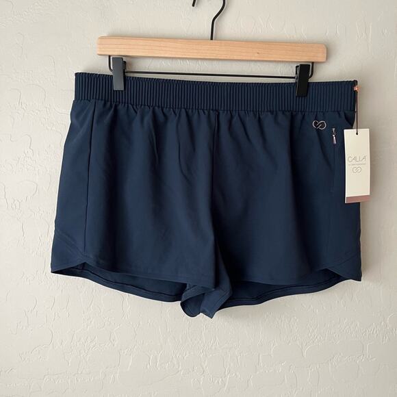 NWT Calia by Carrie Underwood swift athletic shorts navy blue large - Picture 3 of 8